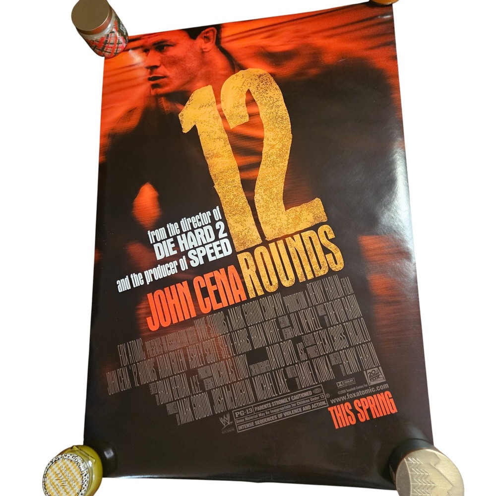 12 Rounds 2009 Promo Movie Poster 27x40‎ John Cena Aidan Gillen D/S